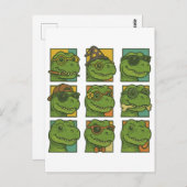 Trendosaurus Rex Briefkaart (Voorkant / Achterkant)