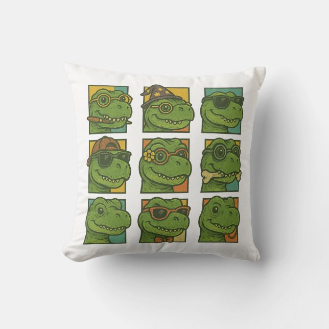 Trendosaurus Rex Kussen (Voorkant)