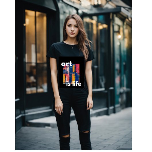 Trends vrouwen voor kunstliefhebbers T-shirt