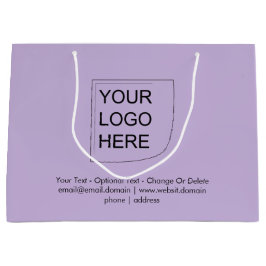 Trendtint - Soft Violet grote logo geschenkzak Groot Cadeauzakje