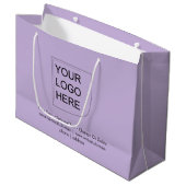 Trendtint - Soft Violet grote logo geschenkzak Groot Cadeauzakje (Voorkant Gekanteld)