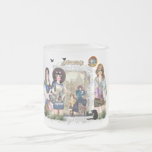 Trendu Mode Models Matglas Koffiemok (Center)