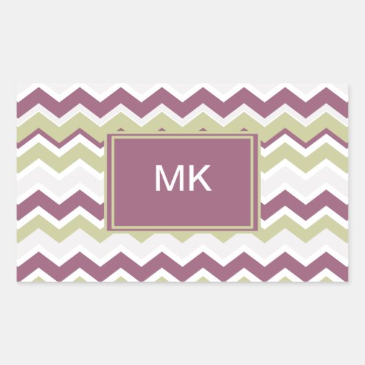 Trendy 2013 kleuren sjabloon rechthoekige sticker (Voorkant)