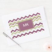 Trendy 2013 kleuren sjabloon rechthoekige sticker (Envelop)
