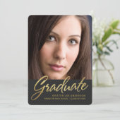 Trendy 2019 Afstuderen Geavanceerde Stripes Foto Kaart (Staand voorkant)