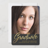 Trendy 2019 Afstuderen Geavanceerde Stripes Foto Kaart (Voorkant)