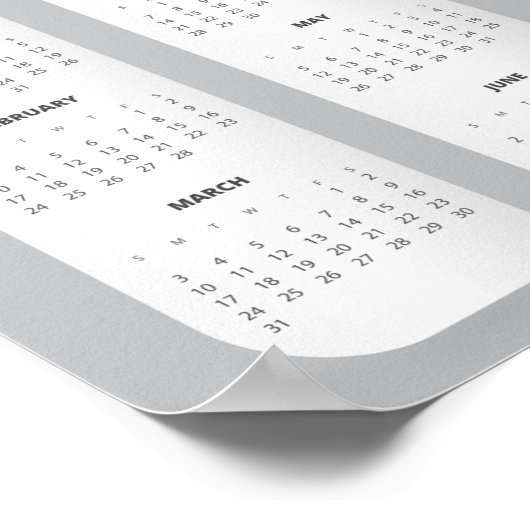 Trendy 2019 kalenderposter poster (Hoek)