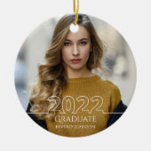 Trendy 2022 Afstuderen Foto modern Afstuderen Keramisch Ornament (Voorkant)