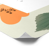 Trendy 2025 Kleurrijke Wilde Bloem 12 Maanden Kale Poster (Hoek)