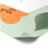 Trendy 2025 Mint Kleurige Wilde Bloem Volledige Ag Poster (Hoek)