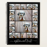 Trendy 20 Naam van het Manuscript van de Collage v Planner<br><div class="desc">Gebruik maximaal 18 vierkante en 2 landschaps-/horizontale foto's om een uniek en persoonlijk cadeau te creëer. Voor beste resultaten, bewaar uw foto's in vierkanten alvorens te uploaden. Deze trendy lay-out met een plaats voor extra tekst of een monogram omvat schone lijnen en een modern net. Als u de afbeeldingen moet...</div>