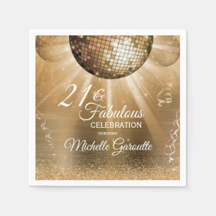 Trendy 21 en fantastisch goud servet