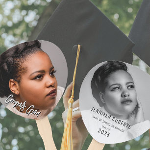 Trendy 2 foto Afstuderen foto Handwaaier