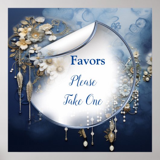 Trendy 3-D Blue Denim Print met kostuum sieraden (Voorkant)