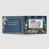 Trendy 3-D Blue Denim Print met kostuum sieraden Gastenboek (Volledig)