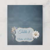 Trendy 3-D Blue Denim Print met kostuum sieraden Plaatskaartje (Buitenkant ongevouwen)