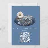 Trendy 3-D Denim Print met Kostuum Sieraden Kaart (Achterkant)