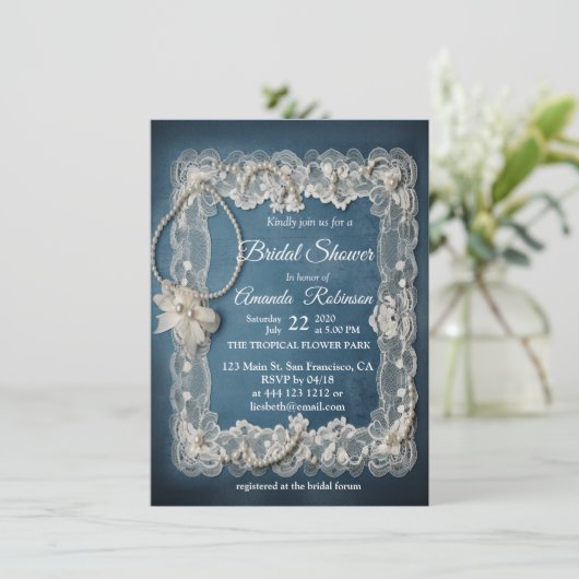 Trendy 3-D Denim Print met Kostuum Sieraden Kaart (Staand voorkant)