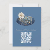 Trendy 3-D Denim Print met Kostuum Sieraden Kaart (Achterkant)