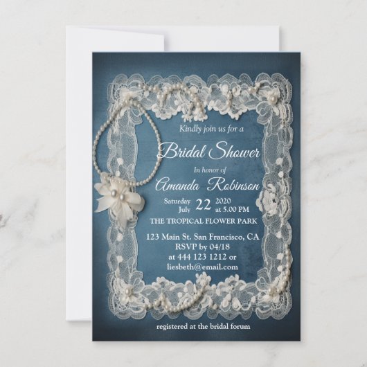 Trendy 3-D Denim Print met Kostuum Sieraden Kaart (Voorkant)