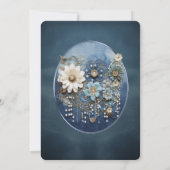 Trendy 3-D Denim Print met Kostuum Sieraden Kaart (Achterkant)