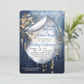 Trendy 3-D Denim Print met Kostuum Sieraden Kaart (Staand voorkant)