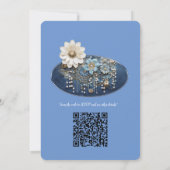 Trendy 3-D Denim Print met Kostuum Sieraden Kaart (Achterkant)