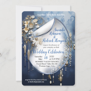 Trendy 3-D Denim Print met Kostuum Sieraden Kaart