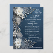 Trendy 3-D Denim Print met Kostuum Sieraden Kaart (Voorkant / Achterkant)