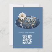 Trendy 3-D Denim Print met Kostuum Sieraden Kaart (Achterkant)