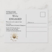 Trendy 3-D Denim Print met Kostuum Sieraden Uitnodiging Briefkaart (Achterkant)