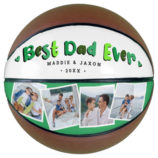 Trendy 4 Foto 'Best Dad Ever' Keepomwille Basketbal (Voorkant)