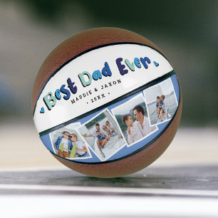 Trendy 4 Foto 'Beste Papa Ooit' Erfstuk Basketbal