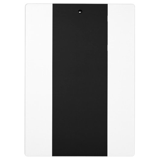 Trendy 4 Foto Collage Script Name White Black Klembord (Achterkant)