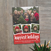 Trendy 4 Fotokerstmis gelukkigste feestdag Feestdagenkaart