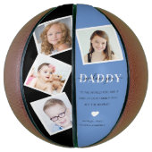 Trendy 4 Insta Foto Collage Papa 'We houden van je Basketbal (Verticaal)