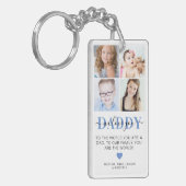 Trendy 4 Insta Photo Collage DADDY 'we houden van  Sleutelhanger (Voorkant Links)
