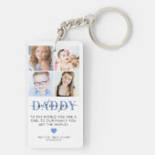 Trendy 4 Insta Photo Collage DADDY 'we houden van  Sleutelhanger (achterkant)