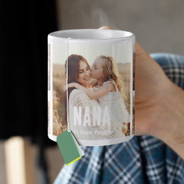Trendy 5 foto collage oma koffiemok
