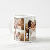 Trendy 5 Photo Collage Grandma Koffiemok (Voorkant links)