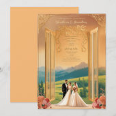 Trendy 5x7 bruiloft Jubileum Kaarten (Voorkant / Achterkant)