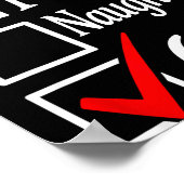 Trendy 6-7 Meme Nice Naughty 67 Christmas Funny Gr Poster (Hoek)