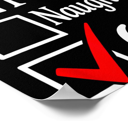 Trendy 6-7 Meme Nice Naughty 67 Christmas Funny Gr Poster (Hoek)