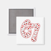 Trendy 6 7 Meme Six Seven Valentijnsdag 6 7 Magneet (Voorkant / Achterkant)