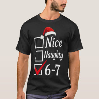 Trendy 6-7 Meme Stout Stout 67 Kerst Grappig Gr T-shirt