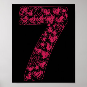 Trendy 6 7 Virale Schets Hart 67 Schattige Valenti Poster