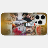 Trendy 6 foto collage goud metallic Case-Mate iPhone case (Achterkant (horizontaal))