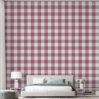 Trendy 6" Roos Roze Buffel Check Behang