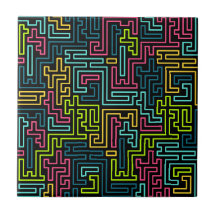 Trendy 80s Black Pattern