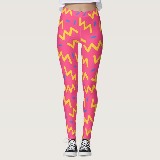 Trendy 80s de Leggings van het Patroon (Voorkant)